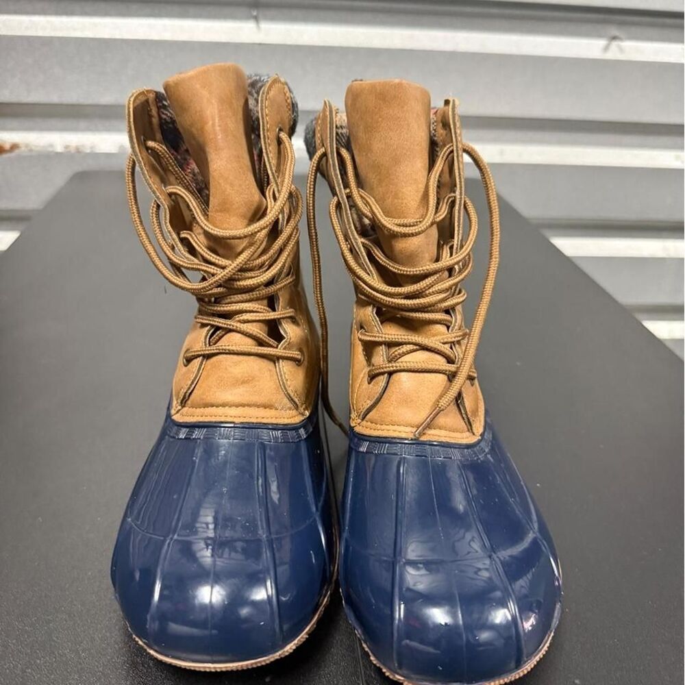 Justfab Women's Blue and Navy Boots